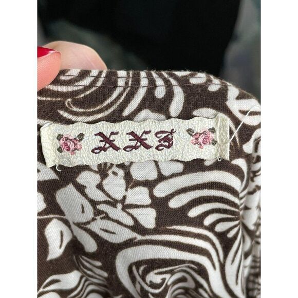 Vintage Forever 21 Brown Floral Dress Size Medium - Picture 4 of 5